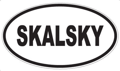 SKALSKY - Oval Sticker
