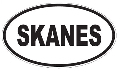 SKANES - Oval Sticker