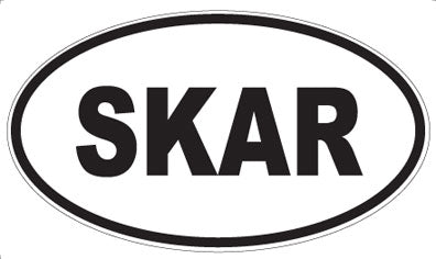SKAR - Oval Sticker