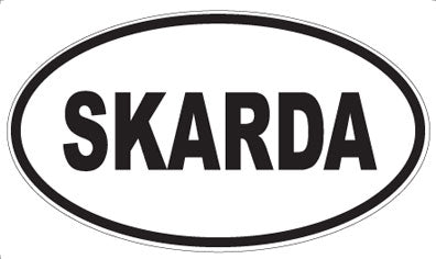 SKARDA - Oval Sticker