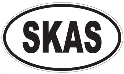 SKAS - Oval Sticker