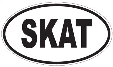 SKAT - Oval Sticker