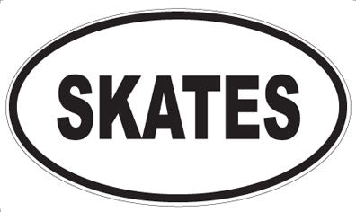SKATES - Oval Magnet