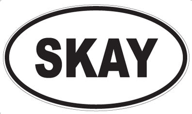 SKAY - Oval Sticker