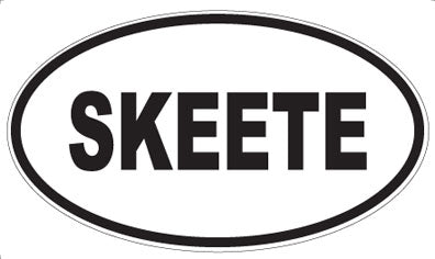SKEETE - Oval Sticker