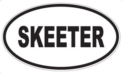 SKEETER - Oval Magnet