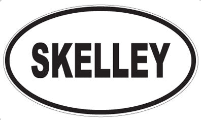 SKELLEY - Oval Sticker