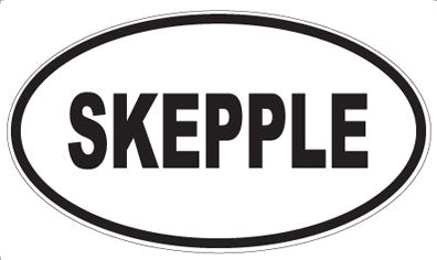 SKEPPLE - Oval Sticker