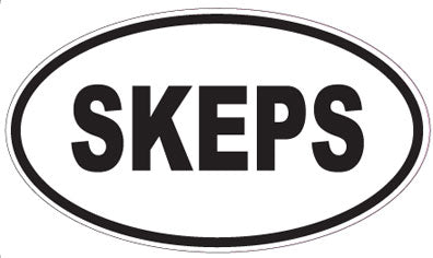 SKEPS - Oval Magnet