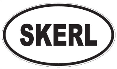 SKERL - Oval Sticker