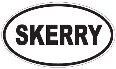 SKERRY - Oval Sticker