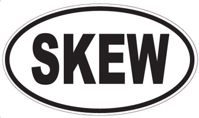 SKEW - Oval Sticker