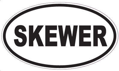 SKEWER - Oval Sticker
