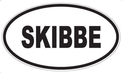 SKIBBE - Oval Sticker