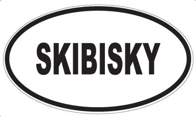 SKIBISKY - Oval Magnet