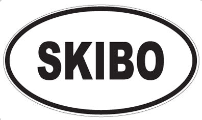 SKIBO - Oval Sticker