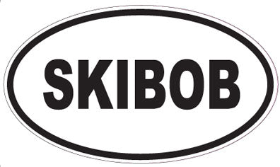 SKIBOB - Oval Sticker