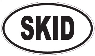 SKID - Oval Sticker