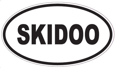 SKIDOO - Oval Sticker