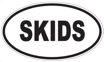 SKIDS - Oval Sticker
