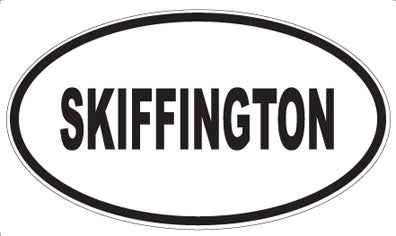 SKIFFINGTON - Oval Magnet