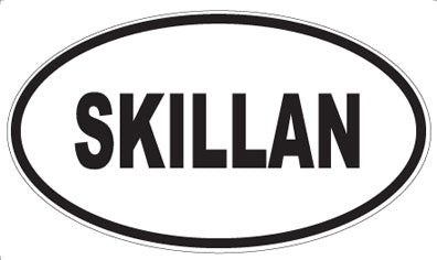SKILLAN - Oval Sticker