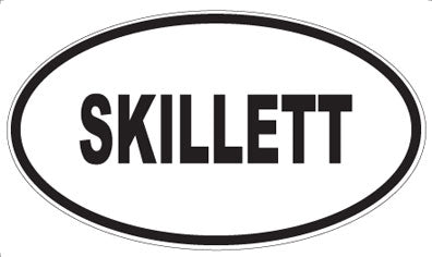 SKILLETT - Oval Magnet