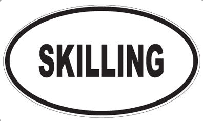 SKILLING - Oval Sticker