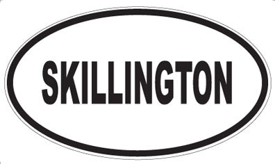 SKILLINGTON - Oval Sticker