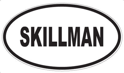 SKILLMAN - Oval Magnet