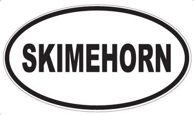 SKIMEHORN - Oval Sticker