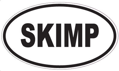 SKIMP - Oval Sticker