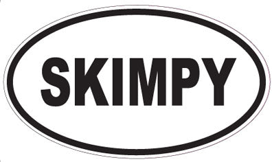 SKIMPY - Oval Sticker