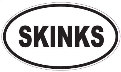SKINKS - Oval Sticker