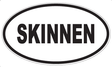 SKINNEN - Oval Sticker