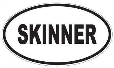 SKINNER - Oval Sticker