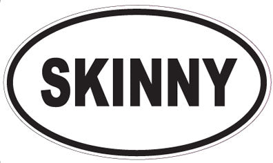 SKINNY - Oval Sticker