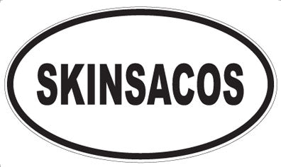 SKINSACOS - Oval Sticker