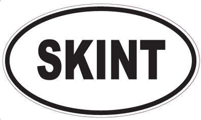 SKINT - Oval Sticker