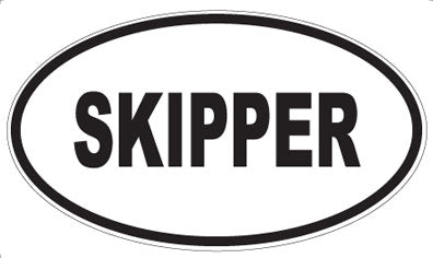 SKIPPER - Oval Magnet