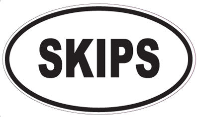 SKIPS - Oval Magnet