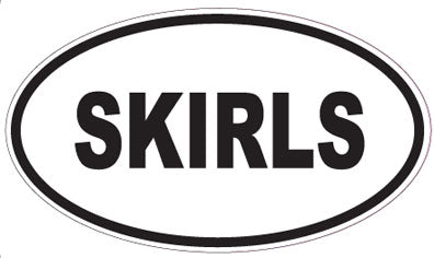 SKIRLS - Oval Sticker