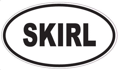 SKIRL - Oval Magnet