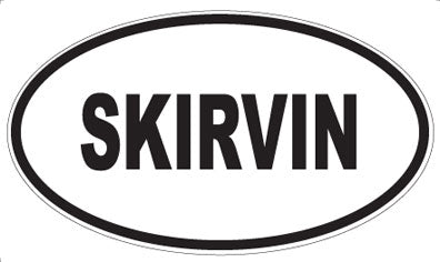 SKIRVIN - Oval Sticker