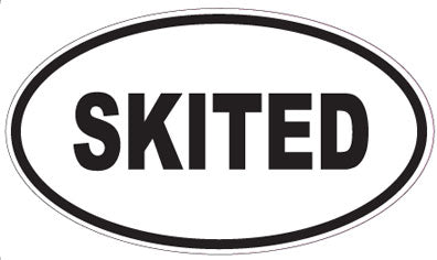 SKITED - Oval Sticker