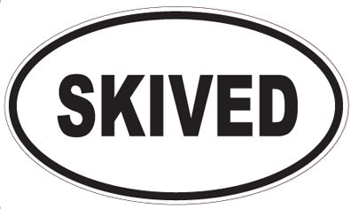SKIVED - Oval Sticker
