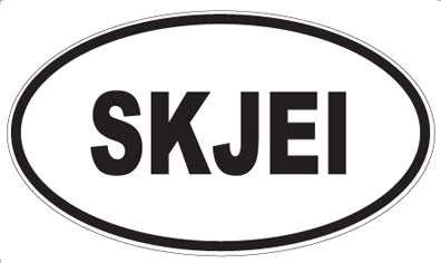SKJEI - Oval Magnet