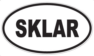 SKLAR - Oval Sticker
