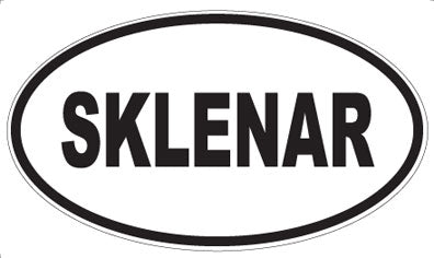 SKLENAR - Oval Sticker