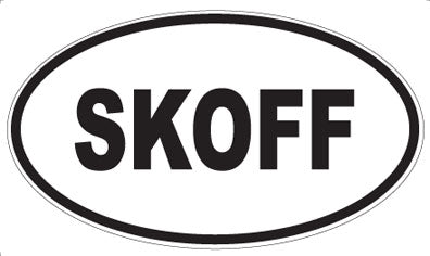 SKOFF - Oval Magnet